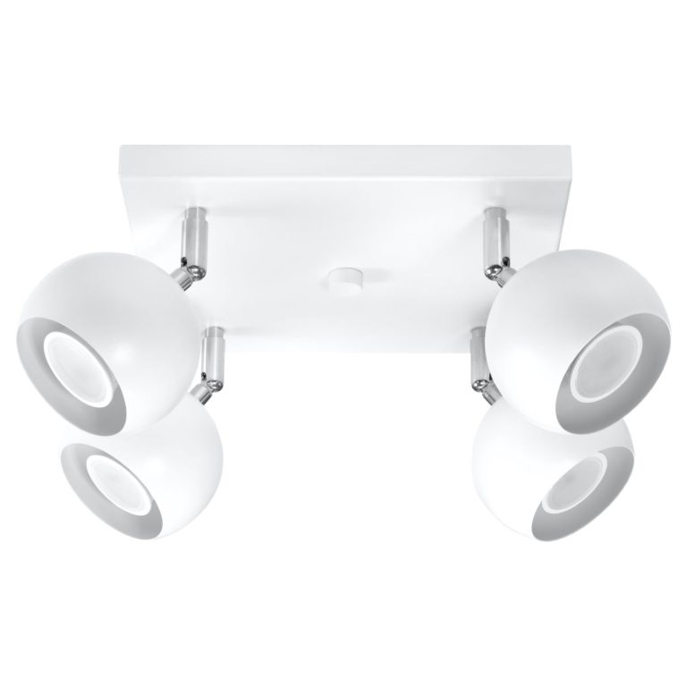 Plafondlamp OCULARE 4 wit