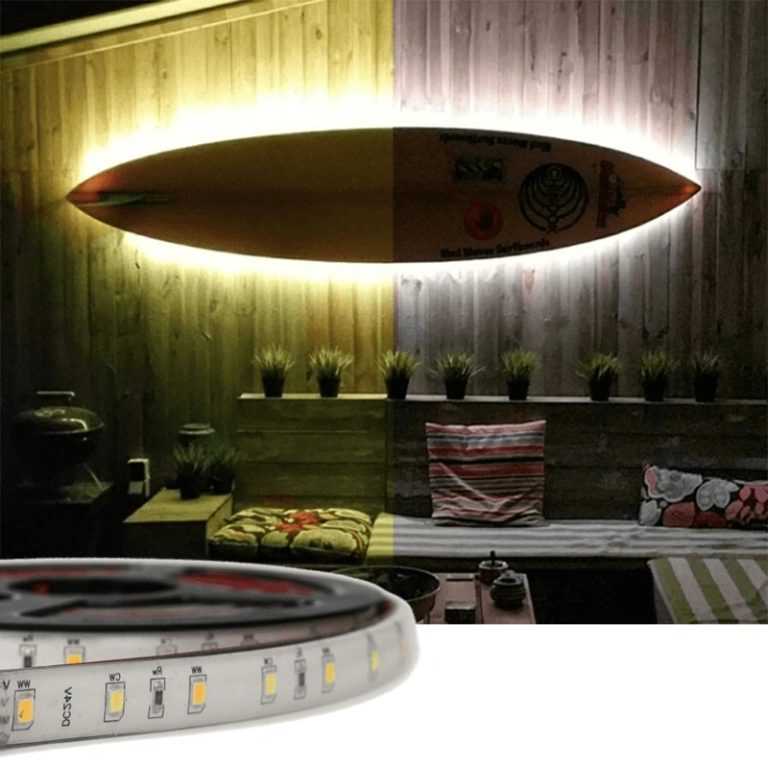 3 meter dual white basic led strip voor buiten losse strip