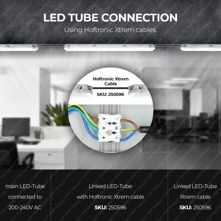 LED TL armatuur IP65 120 cm Koppelbaar 3000K incl. 18W LED buis RVS Clips