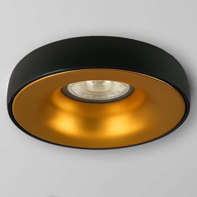 Zwart met goudkleur Inbouw Ledspot Samos, 5 Watt
