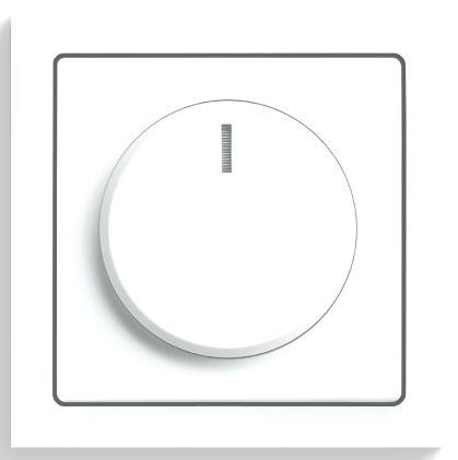 Busch – Jaeger Afdekplaat, knop Future Lineair Wit [5129373]