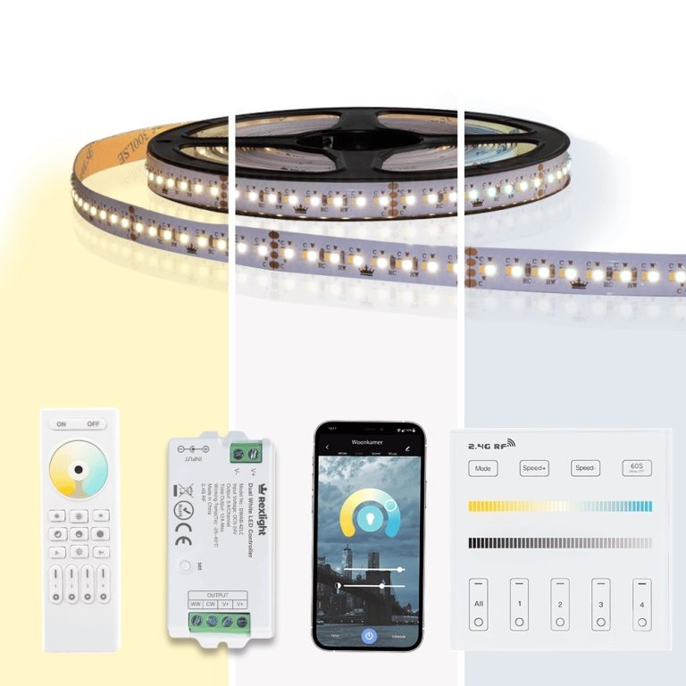 9 meter dual white led strip complete set – pro 320 leds