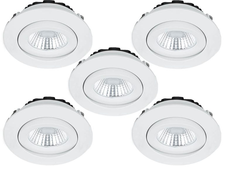 Set van 5Inbouw Ledspot Praag, 5 Watt, IP44