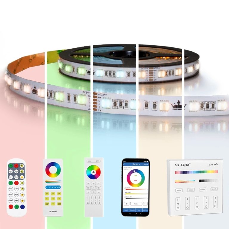 1 meter RGBWW led strip premium met 60 leds – complete set