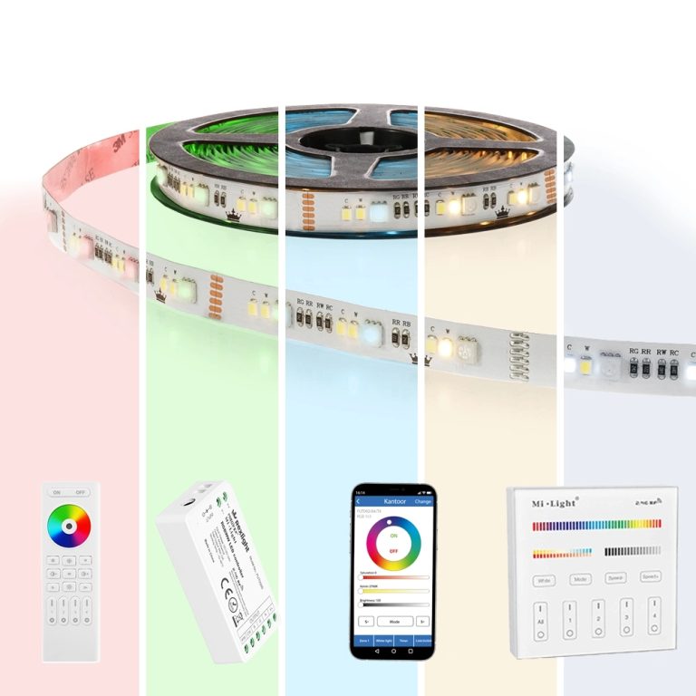 18 meter RGBWW led strip basic met 36 leds p/m – complete set