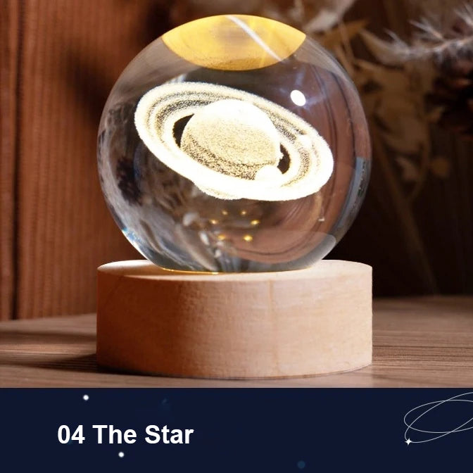 Lumea Galaxy Kristallen Nachtlamp