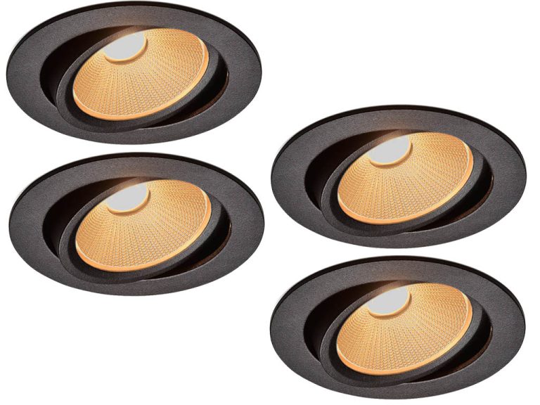Set van 4 Inbouw Ledspot Oslo, 6 Watt, Dim to Warm Wit, IP44