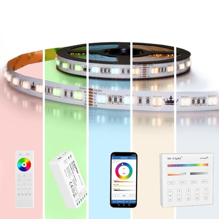 25 meter RGBWW led strip premium met 1500 leds – complete set